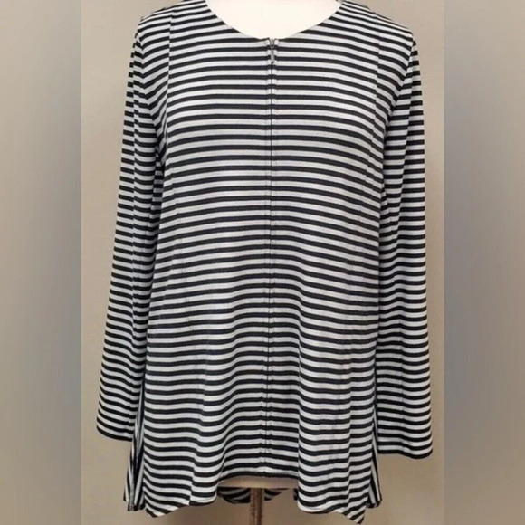 Soft Surroundings Calista jacket with a cascading ruffle on the back, size Large - Picture 1 of 5